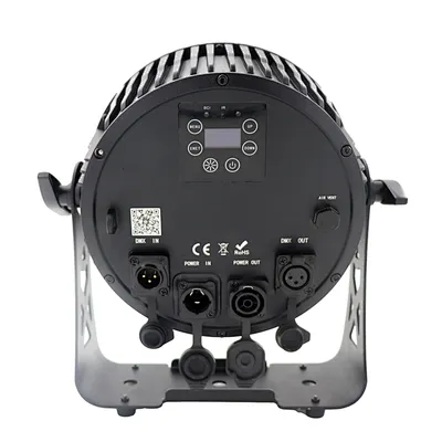 Outdoor Waterproof 12x18w rgbwa uv 6in1 Battery Powered Wifi App Remote Dmx Wireless LED Uplight With Barndoor